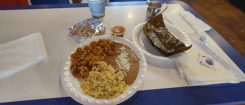 Chorizo and Eggs and Chix Tamale